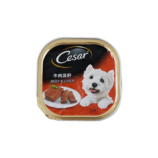 Cesar Trays Beef 'N Liver 100g