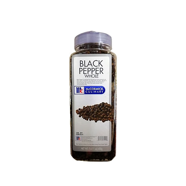 McCormick Culinary Black Pepper Whole 400g