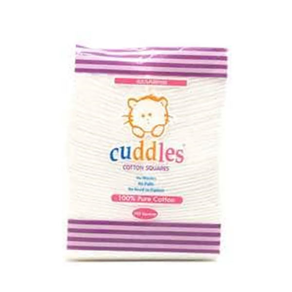 CUDDLES COTTON SQUARE 100PCS