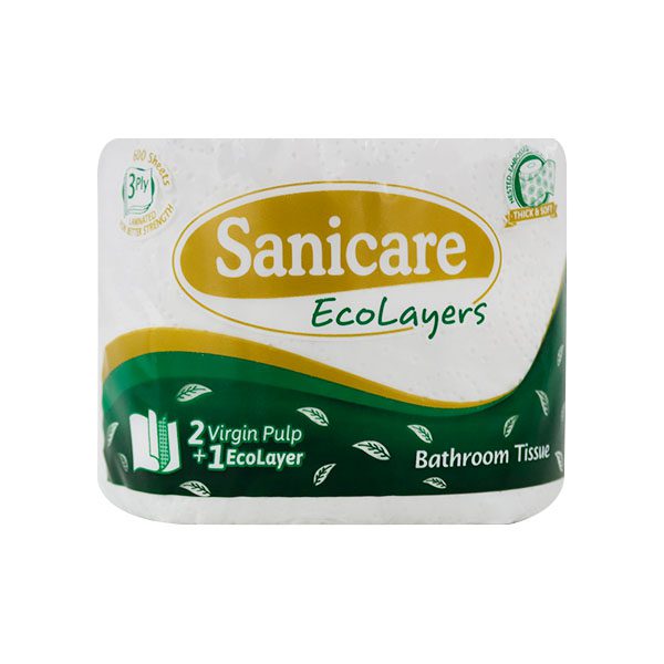 Sanicare Bathroom Tissue 3 Ply 600 Sheets 1?s