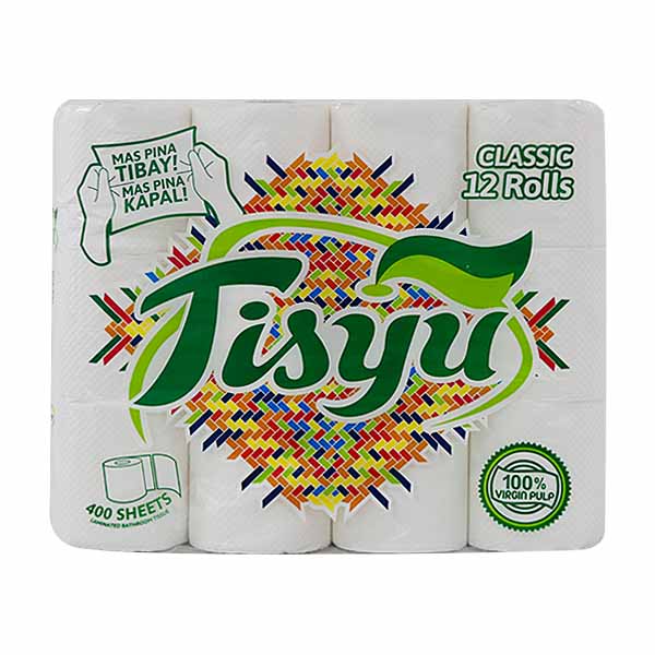 Tisyu Bathroom Tissue 2 Ply 12's