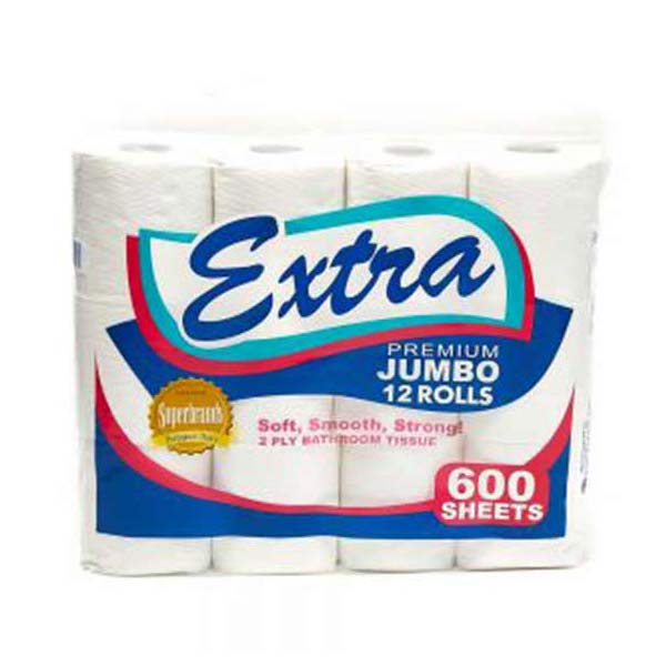 Extra Bathroom Tissue 2Ply 12 Rolls