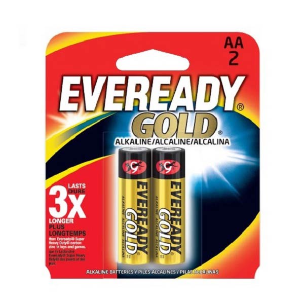 Eveready Alkaline Gold Aa 2Pcs