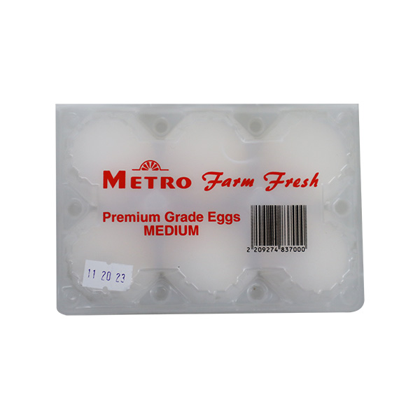 Metro Farm Fresh Eggs Medium 6's