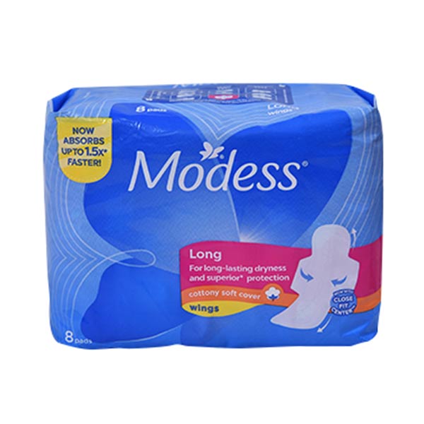 Modess Cottony Soft Maxi Long Wing 8pcs