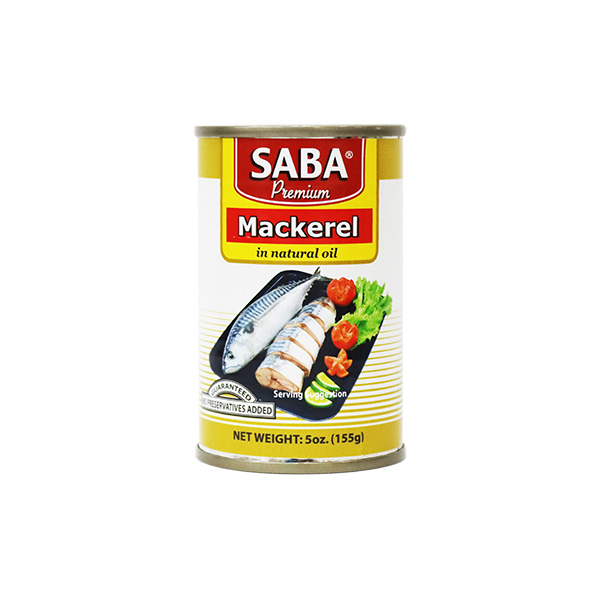 Saba Premium Mackerel in Natural Oil 155g
