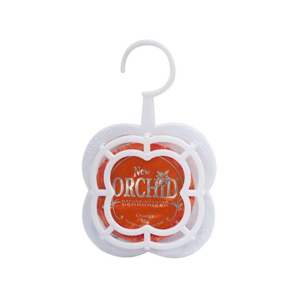 New Orchid Nature Deodorizer With Holder Orange 50g