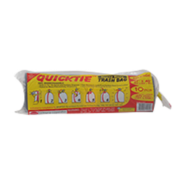 Quicktie Trash Bag Roll Black Xxl 10Pcs