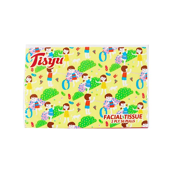 Tisyu Facial Tissue Soft Pack 2Ply 72 Sheets x 50 Packs