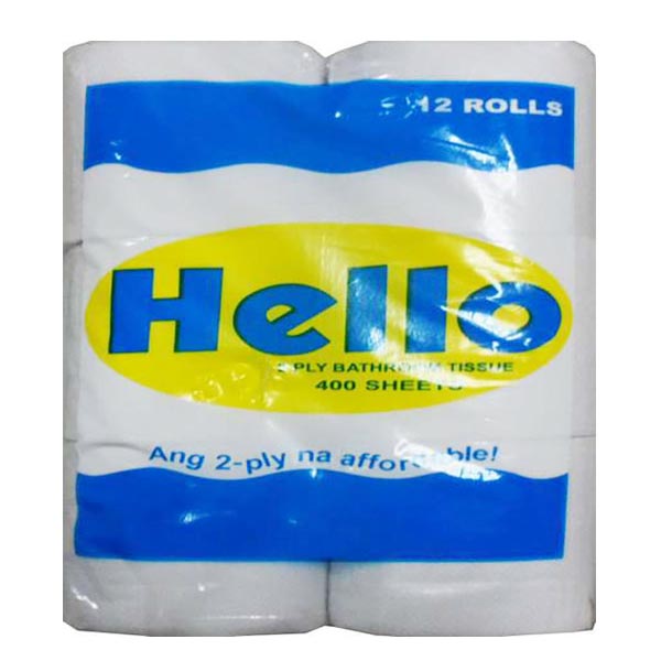 Hello Bathroom Tissue 2Ply 12Rolls