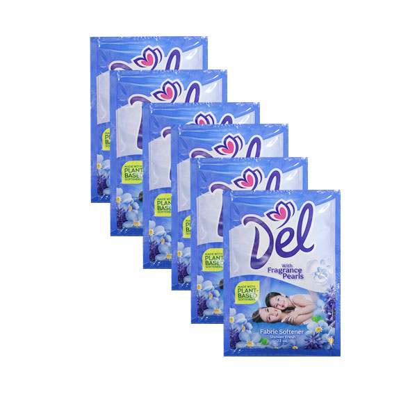 Del Fabric Softener Shower Fresh Blue 22ml