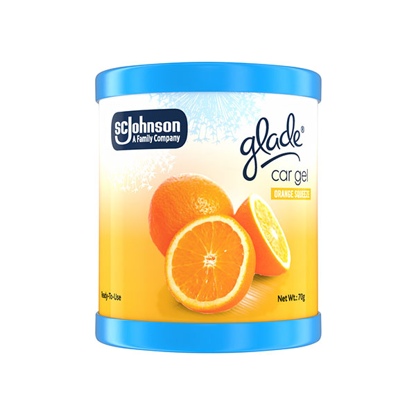 Glade Car Gel Primary Orange Squeeze 70g
