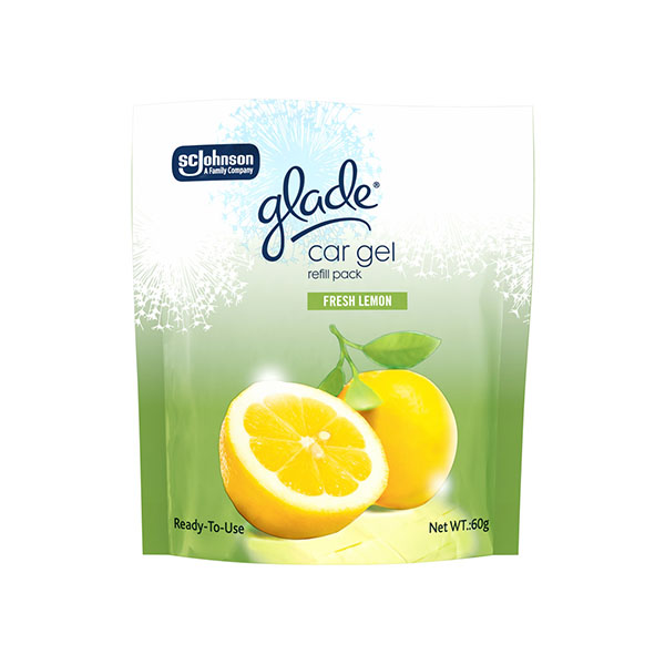 Glade Car Gel Refill Lemon Burst 60g