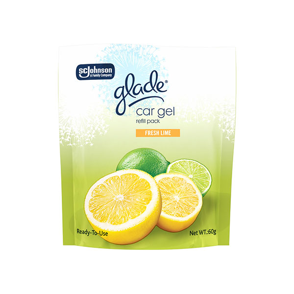 Glade Car Gel Refill Fresh Lime 60g