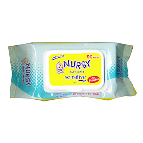Nursy Baby Wipes (90 Wipes) Unscented
