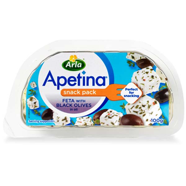 Arla Apetina Feta with Black Olives 100g