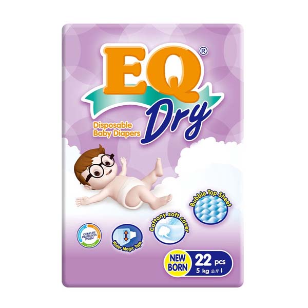 EQ Dry Travel Pack Newborn 22pcs