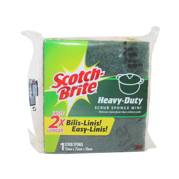 Scotch-Brite Heavy Duty Scrub Sponge Mini 75mm x 75mm x 30mm