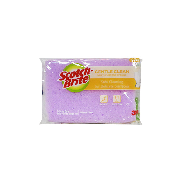 Scotch‑Brite Delicate Care Multi‑Purpose Sponge Trial 1pc/pk × 96pks/cs