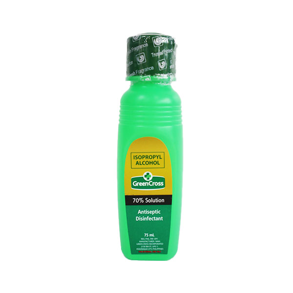 Green Cross Isopropyl Alcohol 70% Solution 75mL