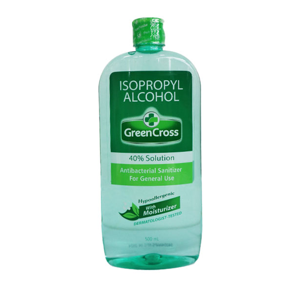 Green Cross Isopropyl Alcohol 40% Solution 500ml