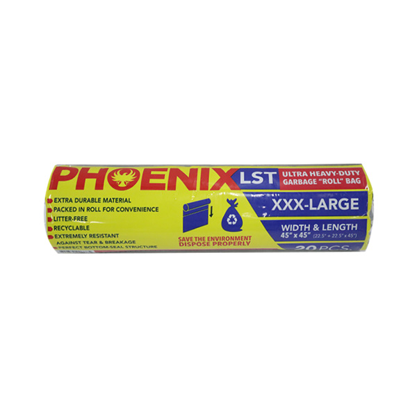 Phoenix Garbage Roll Bag Blk 30 x 20XXXL - Each