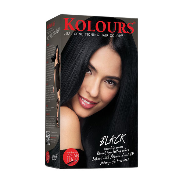 Kolours Dual Conditioning Hair Color Black 120ml