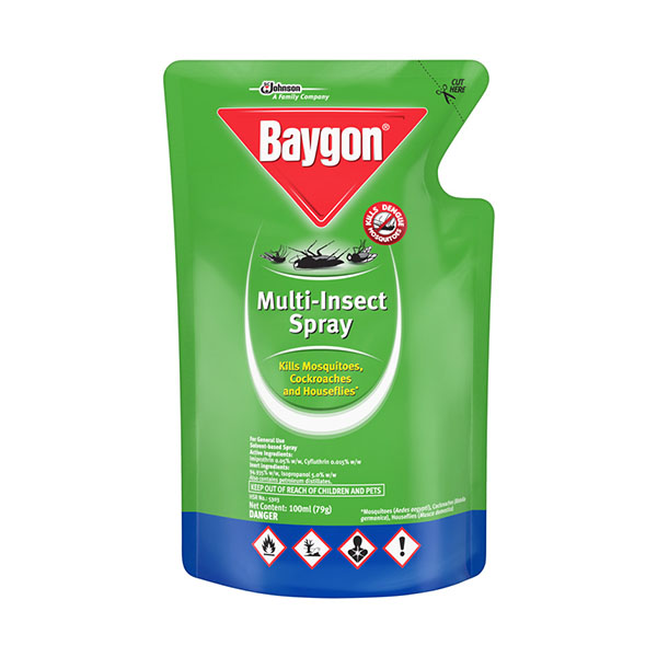 Baygon Multi-Insect Spray- Kerosene Based 100ml