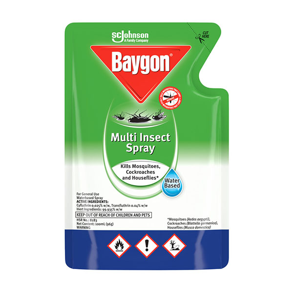 Baygon Multi-Insect Spray- Waterbased 100ml