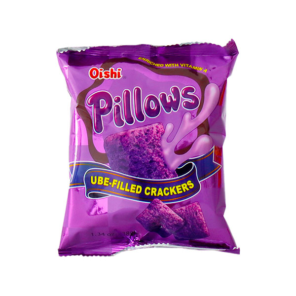 Oishi Pillows Ube Crackers 24g