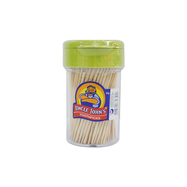 Uncle John's Toothpick with Container 72 x 100's