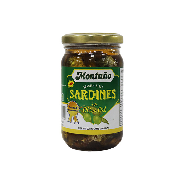 Montaño Spanish Sardines in Olive Oil Hot 228g