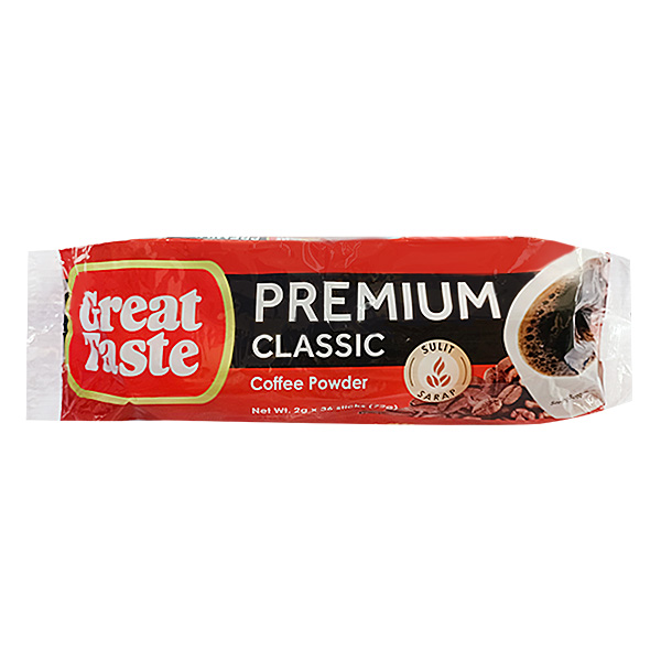 Great Taste Premium Instant Coffee Sticks 2g x 36's