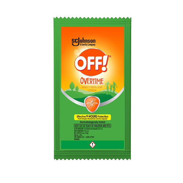 Off Lotion Mosquito Repellent Overtime 6ml