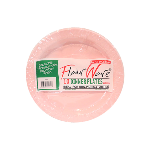 Flair Ware Disposable Paper Plate Pink 50 x 10's
