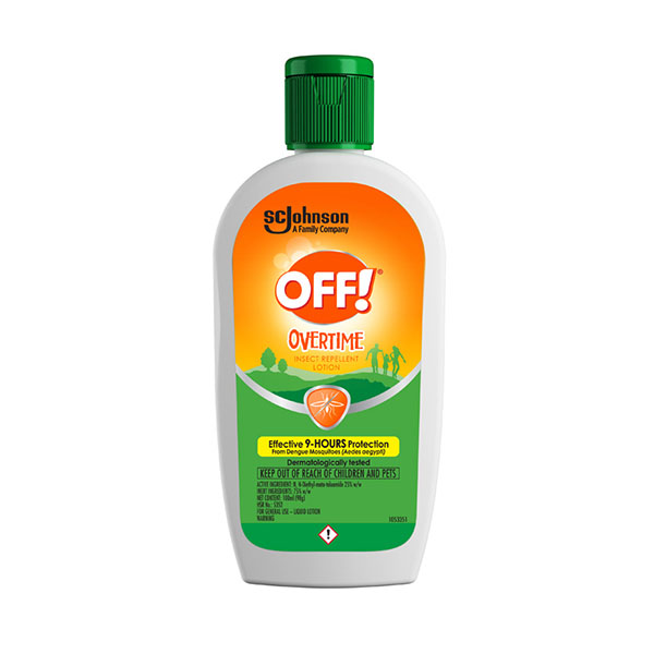 Off Lotion Mosquito Repellent Overtime 100ml