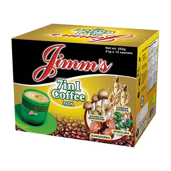 Jimm's 7 in 1 Coffee Mix 12 x 21g