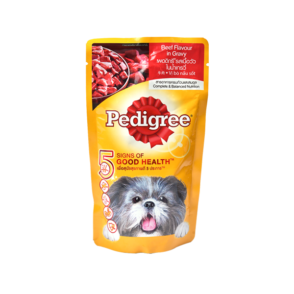 Pedigree Pouch Beef Chunks in Sauce 130g