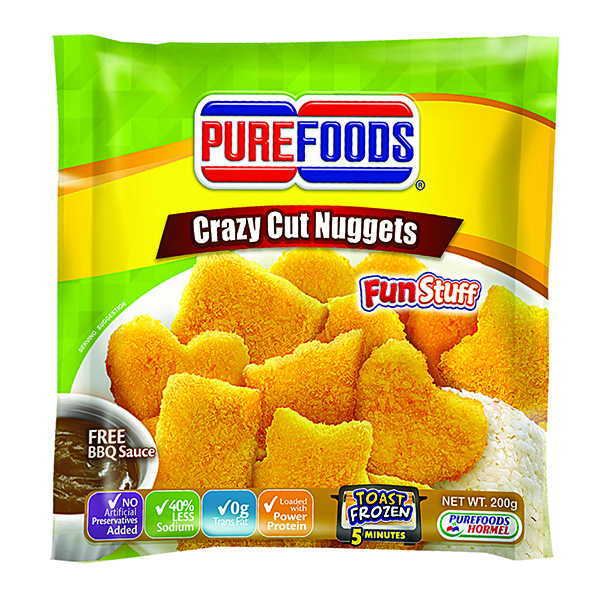 Purefoods Chicken Fun Nuggets Crazy Cut With Barbecue 200g