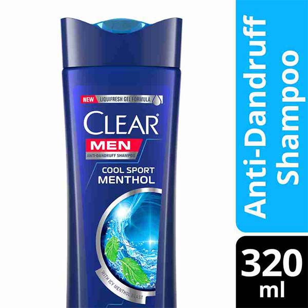 Clear Men Anti Dandruff Shampoo Cool Sport Menthol 320ml