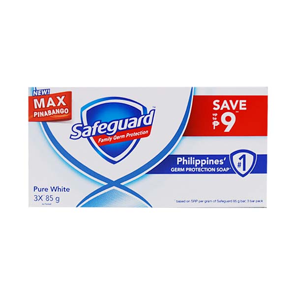 Safeguard Pure White Trio Pack 3 x 78g