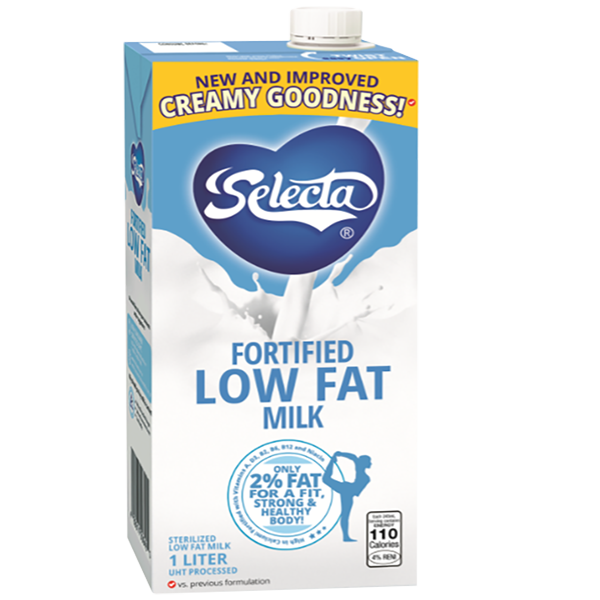 Selecta Fortified Low Fat Milk 1L