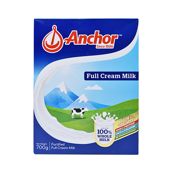 Anchor Full Cream Powdered Milk Plain 700g