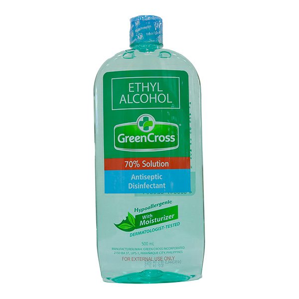 Green Cross Ethyl Alcohol 70% Solution with Moisturizer 500ml