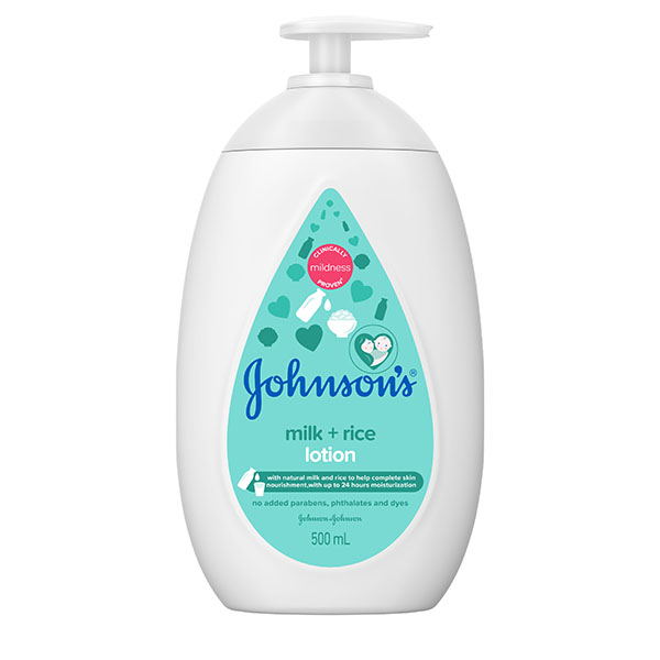 Johnson'S Baby Lotion Milk+Rice 500Ml
