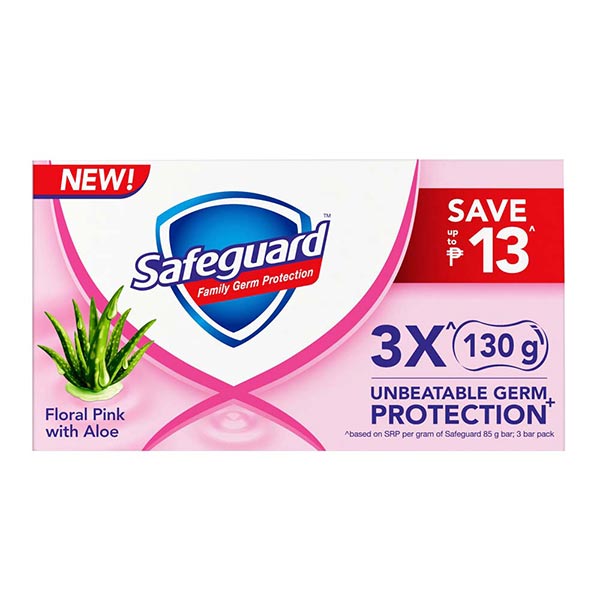 Safeguard Floral Pink with Aloe Extracts Trio Pack 3 x 115g