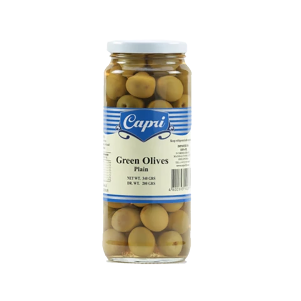 Capri Green Olives Pitted 340g