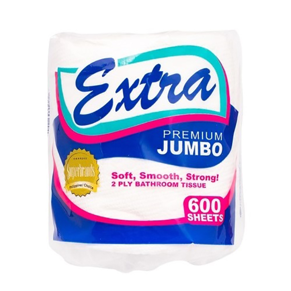 Extra Jumbo Bathroom Tissue 2Ply 600Sheets 12Rolls