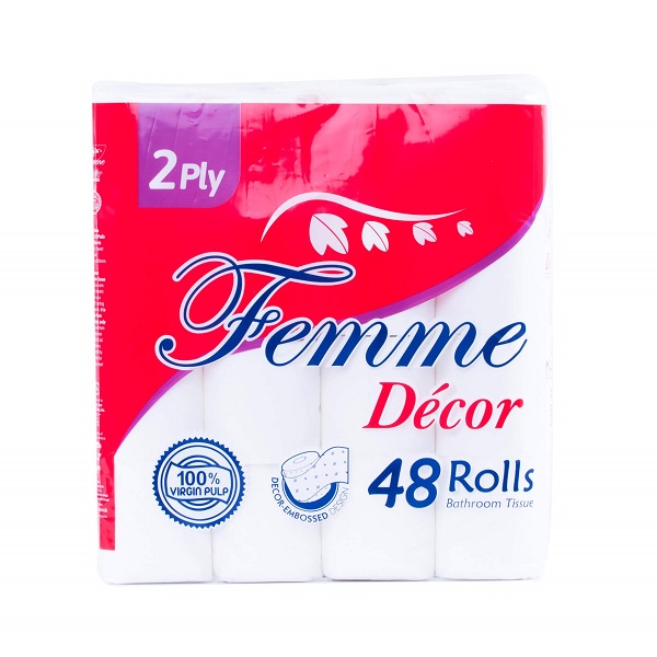 Femme Bathroom Tissue 2Ply 300 Sheets 48 Rolls