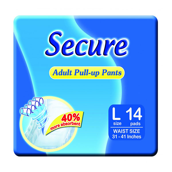 Secure Pull-Up Adult Diaper Large 14's